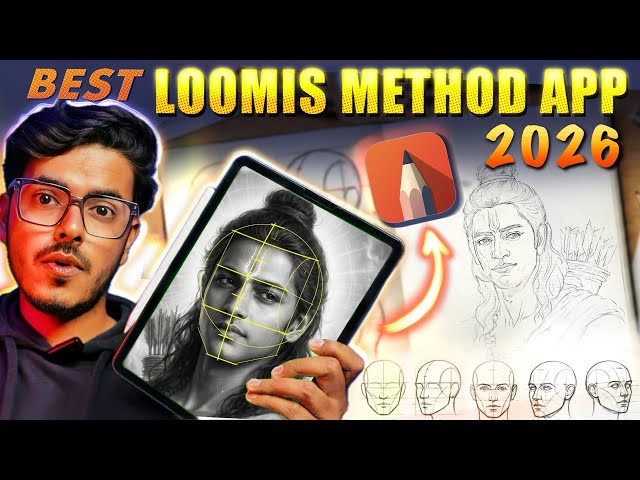 Loomis Method App 2026 Complete Tutorial // Shri Ram Outline Drawing Tutorial with Loomis Method