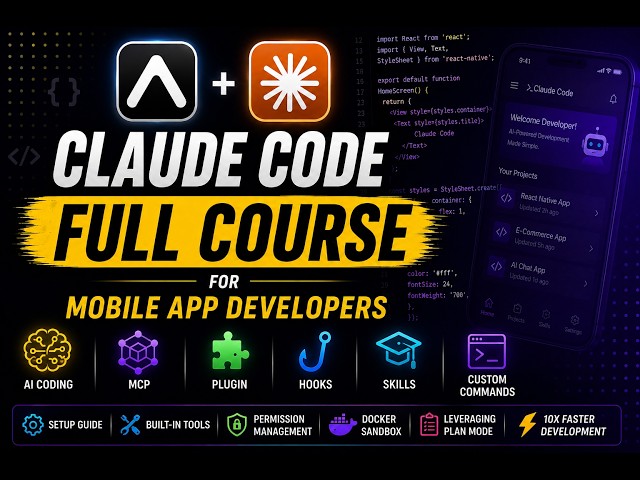 Claude Code Full Course for React Native Developers | Complete Guide (2026)