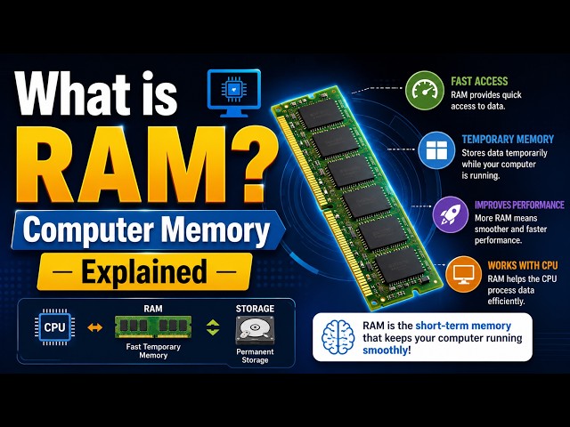 What is RAM? Computer Memory Explained for Beginners