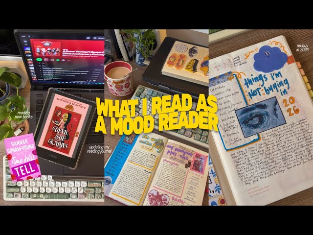 what i read as a mood reader 💫 starting new books, journaling + things i'm not buying in 2026