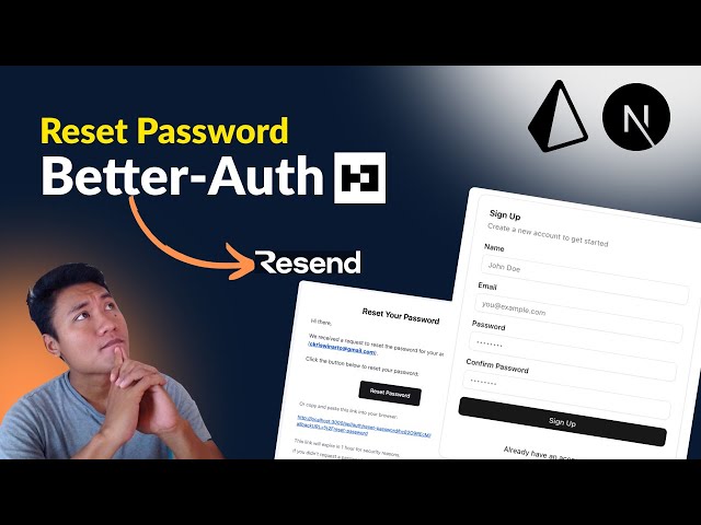 Next js Authentication Tutorial  Signup, Signin & Forgot Password with Better Auth, Prisma & Resend