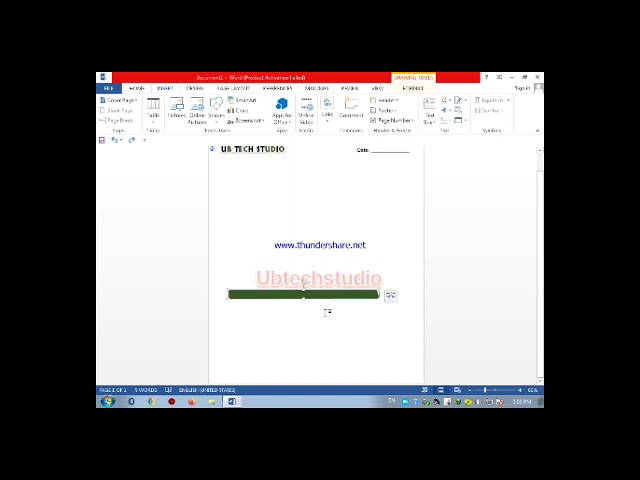Letter Head Design in MS Word 