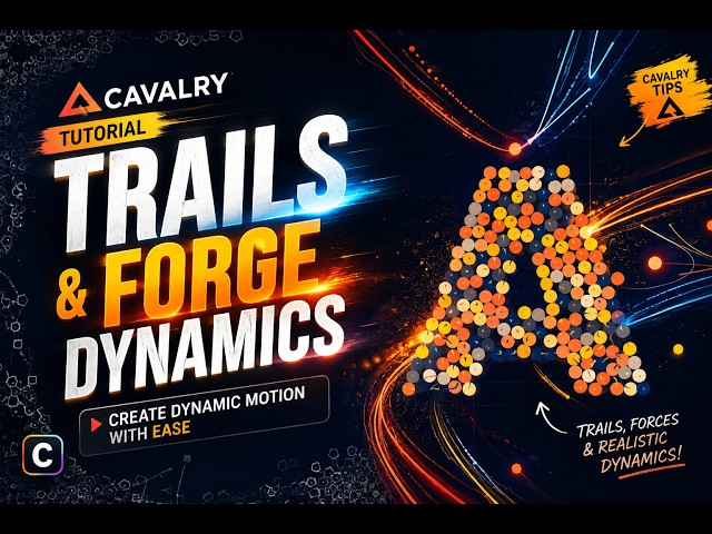 I Made this stunning trail animation in 15 minutes 😁 in Cavalry..