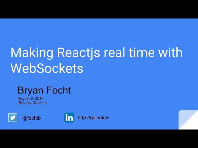 Making Reactjs real time with WebSockets