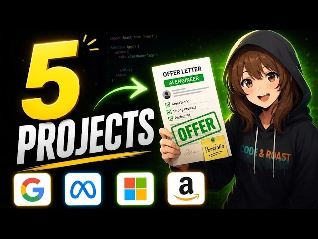 5 AI Projects for Beginners to Get Hired Fast