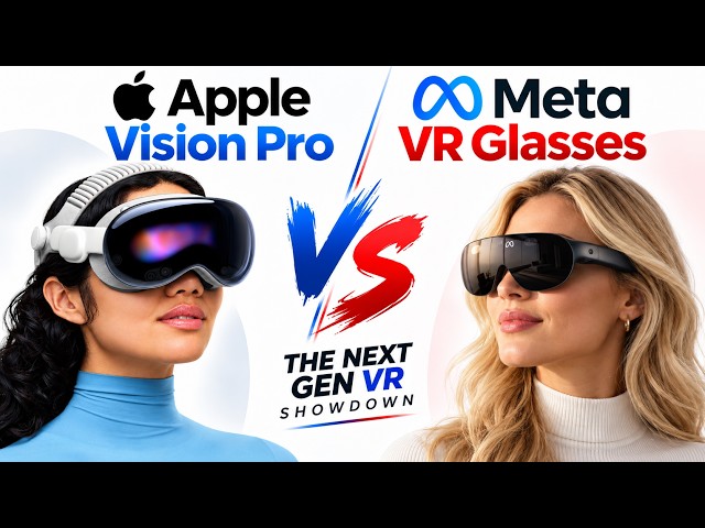Meta VR Glasses vs Apple Vision Pro: Display, FOV & Hardware Compared