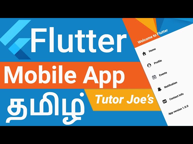 Let Start Learning Mobile App Development in Flutter by Tamil