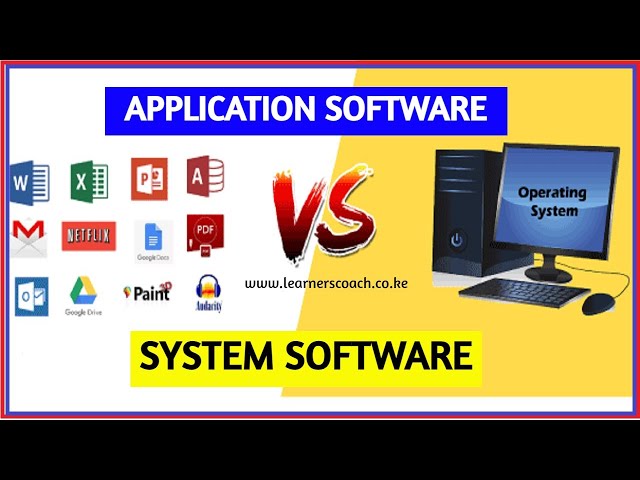 Difference Between Application Software and System Software