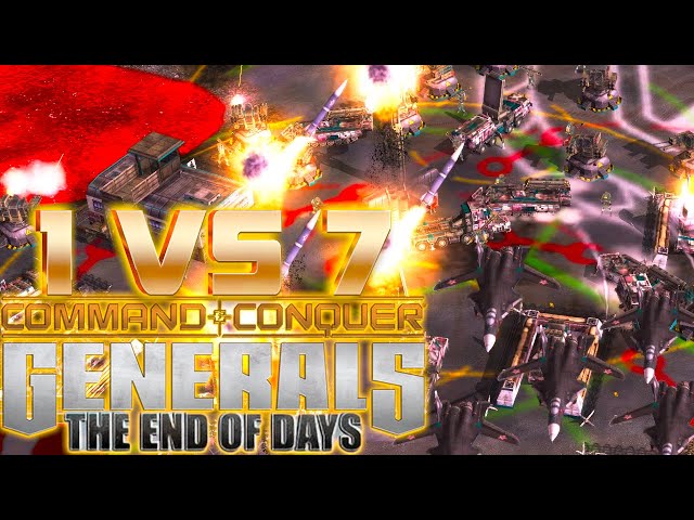 TEoD 1 vs 7 Hard - Russia Vs 7 China - I Could Feel The Surrender Button - The End Of Days Mod