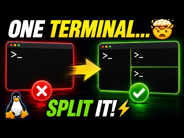 Split Your Linux Terminal Without Installing Anything! 🤯