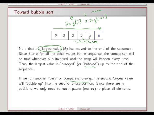 Week 06   Bubble Sort