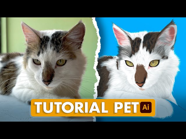 🐶 How to Illustrate ANIMALS · Step by Step 🙊 | Illustrator Tutorial