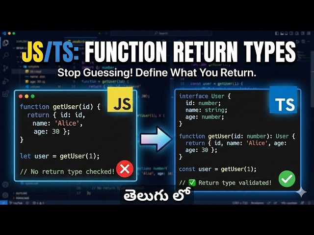 function with Return Type JavaScript/ TypeScript (Session - 5)