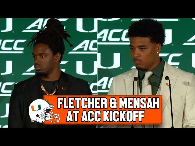 Mark Fletcher & Darian Mensah on Miami's Upcoming Season | 2026 ACC Kickoff