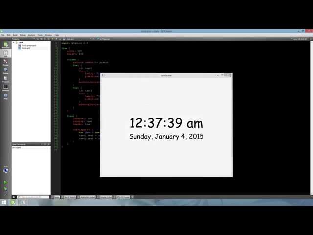 QML Silent Programming - #3 Digital Clock