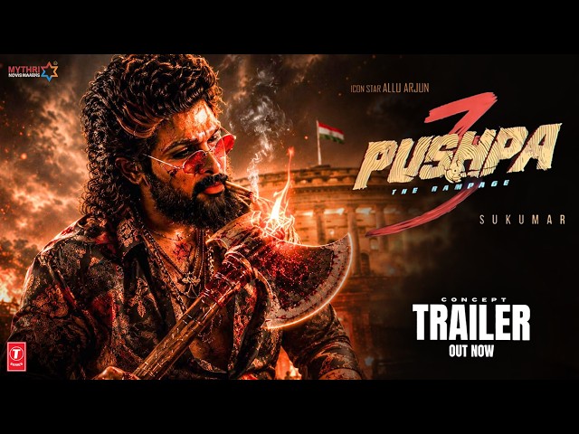 Pushpa 3: The Rampage🔥|Concept Trailer (Hindi)|Allu Arjun|Vijay Deverakonda|Rashmika|Fahadh