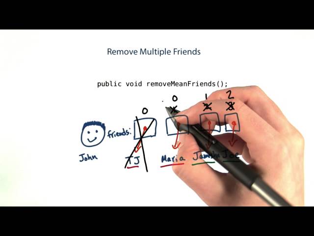 Removing Mean Friends - Intro to Java Programming