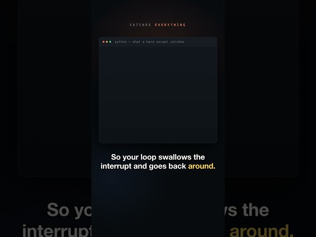 Your agent's retry loop ignores Ctrl-C