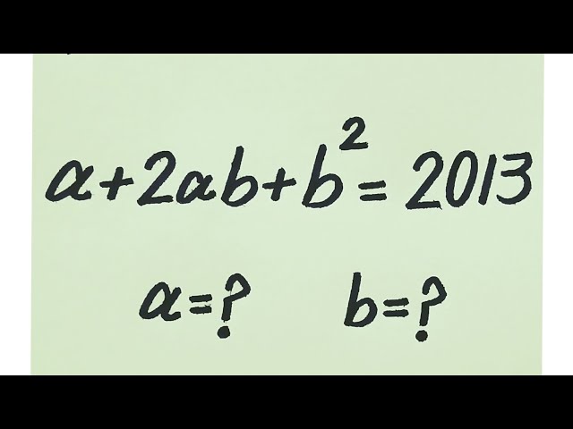 Solving a Harvard University Entrance Exam Question | (a,b)=?