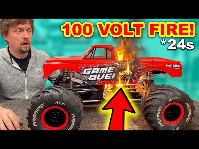 Auto RC gigante de $10,000 se INCENDIA