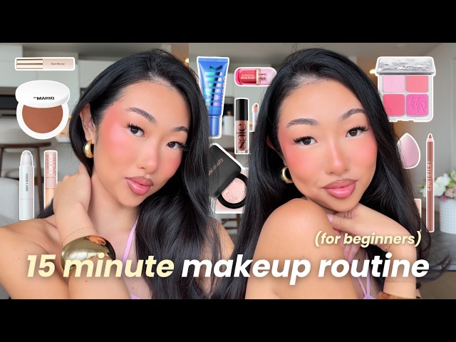 the *ultimate* EASY MAKEUP TUTORIAL for beginners | 15 minutes, no foundation, step by step