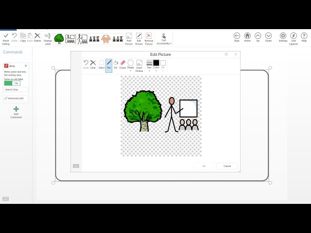 Grid 3 for Windows: How to add two symbols on a button directly in the app