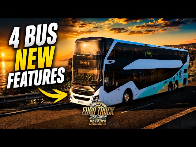 SCS just added 4 Features  to BUS/Coaches DLC in ETS2