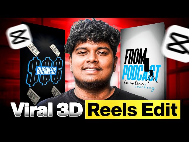 HOW TO CREATE TRENDING 3D REELS IN CAPCUT PC | COMPLETE TUTORIAL | TAMIL (2025)