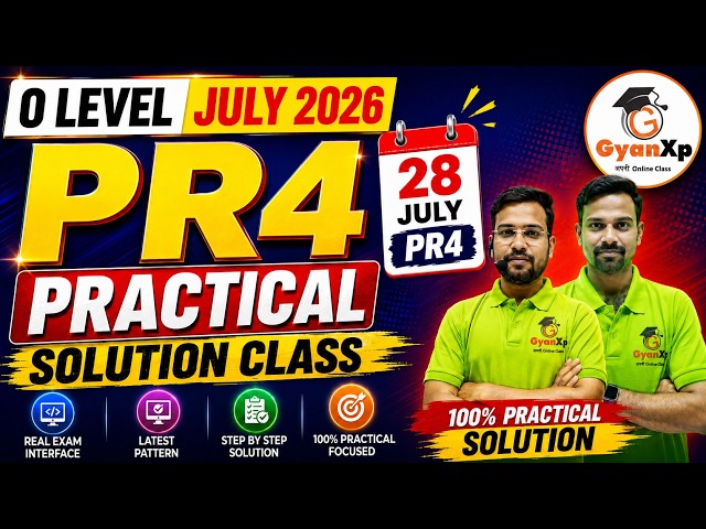PR4 Practical Solution 28 July 2026 | O Level IoT Practical Exam | 100% Solution