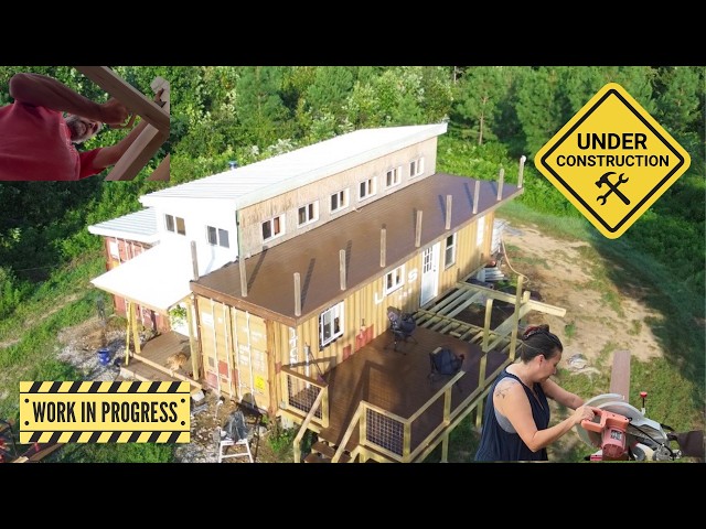 Fence Panels Added to Container Deck