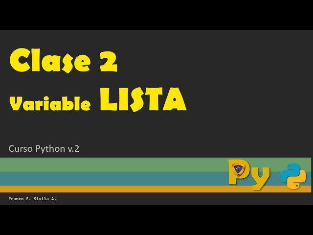Lists, Python Course v2