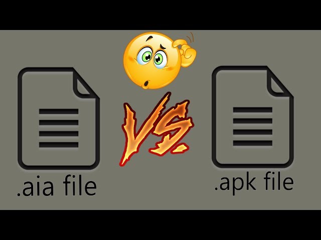 Difference Between .aia file and .apk file -Thunkable Course