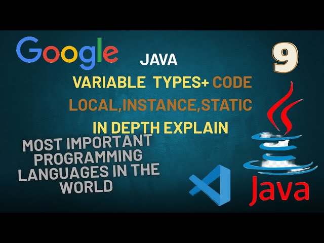 3 Main Types of Variables in Java | Local, Instance, and Static with Examples  code dsa  CSM Skills