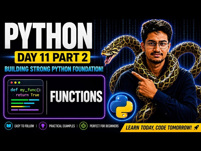 Python Day 10 | python Function (Part - 2) full Explanation 🤩🥰 | Python Tutorial #Python  #python