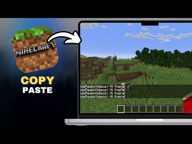 How To Copy & Paste Text In Minecraft in SECONDS!