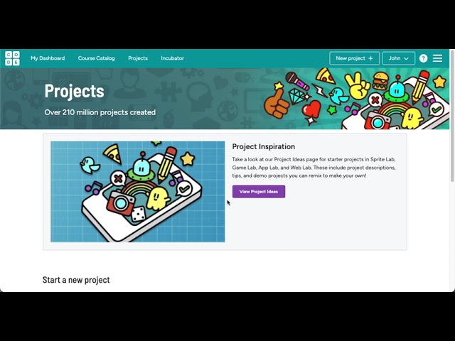 Code.org Sprite Lab - New project