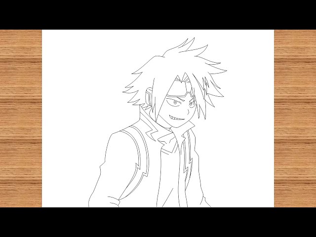 How To Draw Denki Kaminari From My Hero Academia | Step By Step | Tamanna's Drawing |