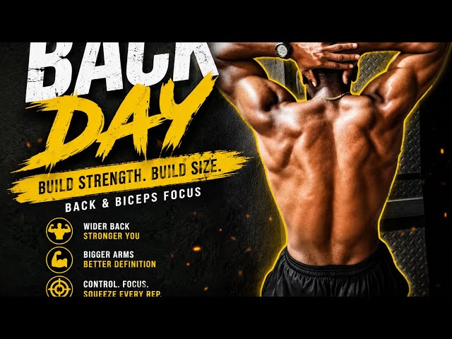 BACK + BICEPS (Pull Strength + Arm Development)