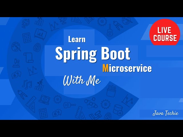 Launching My Spring Boot Microservice Live Course FOR 90-DAYS |  🔥 #Javatechie