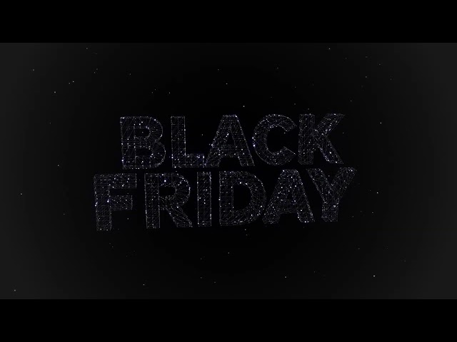 BLACK FRIDAY 4K Background | 30 Minute Glowing Particle Animation Loop