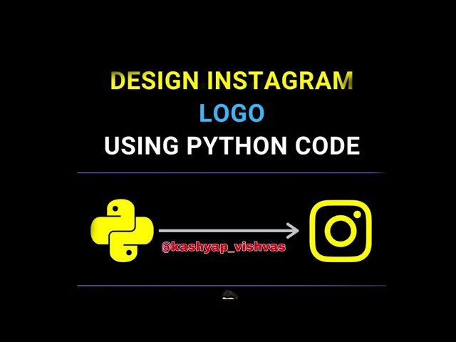 Design Instagram logo using Python code || coder status video || Python programming | coder status