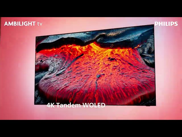 Philips OLED951 4k UHD OLED+ Ambilight TV - 2026 Philips TV range. Product video (en)