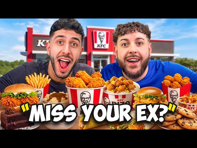Eating the ENTIRE KFC Menu *JUICY QUESTIONS MUKBANG*