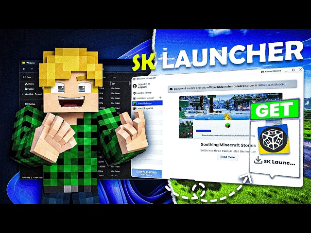 🟢 How to Install SK Launcher on PC (2026) ⚡ | Play Minecraft FREE in 3 Minutes!