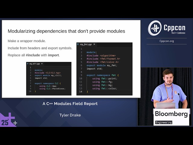 Lightning Talk: A C++20 Modules Performance Field Report - Tyler Drake - CppCon 2025