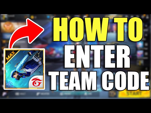 How To Enter Team Code in Free Fire Max 2026