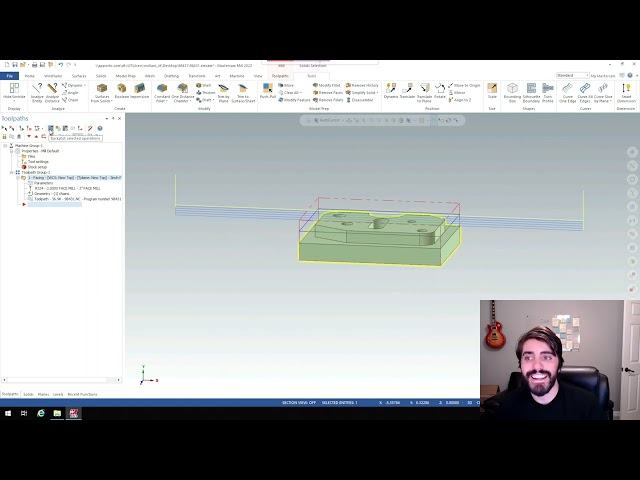 MasterCam: Face and Contour Milling