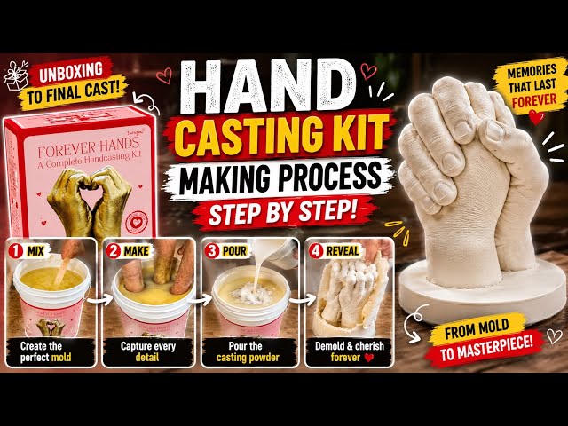 Hand Casting Kit Tutorial 🖐️ | Complete Making Process Step by Step | Forever Hands Kit | UNBOXING 
