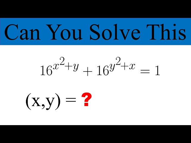 How to solve this Impossible looking Exponential problem ?