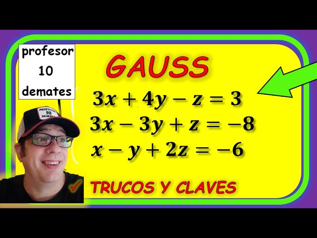Systems of equations Gauss method Solved exercises High school